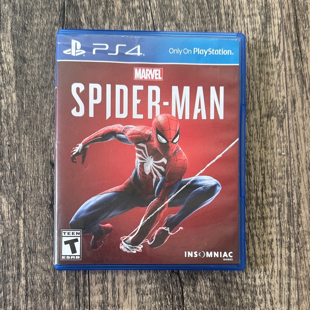 Marvel Spider-Man PS4 Game - Red and Blue Cover